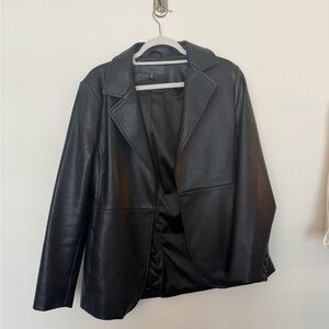 Blank NYC Women's Black Leather Jacket